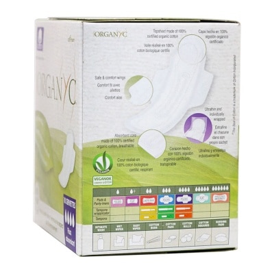 ORGANYC Organic Cotton Sanitary Towels - Heavy Flow