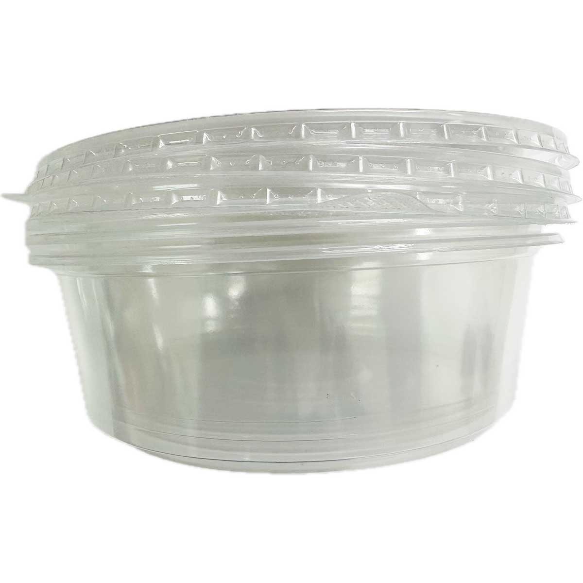 PALRON Round Plastic Container W Lid