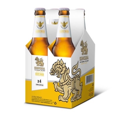SINGHA - Lager Beer 4-bottle Pack