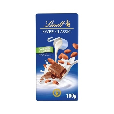 LINDT Swiss Classic Milk Almond 100g