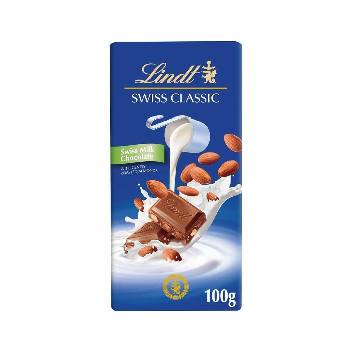 LINDT Swiss Classic Milk Almond 100g