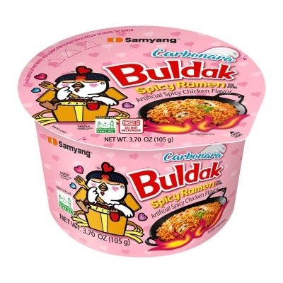 三養 - 火辣雞肉卡邦尼味拌麵—碗 (新舊包裝隨機發送)