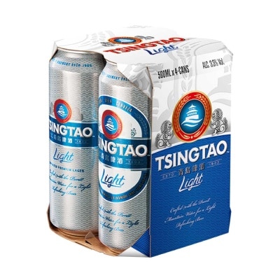 Tsingtao Light King Can Beer 4's