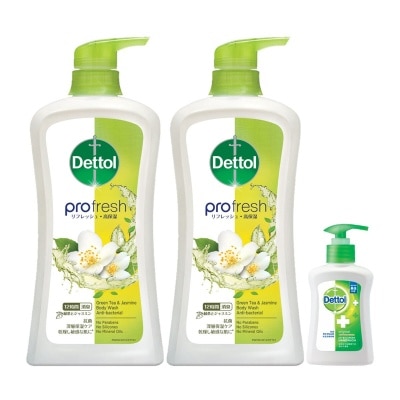 DETTOL Dettol Profresh Green Tea & Jasmine Body Wash 950g Twin Pack
