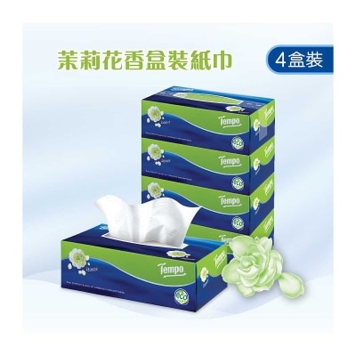 TEMPO得寶 Tempo 盒裝紙巾茉莉花- 4盒裝