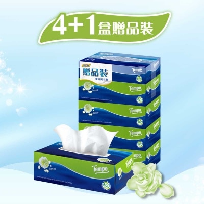 TEMPO得寶 茉莉花味盒裝紙巾 (4盒裝/4+1盒裝 新舊包裝隨機發送)