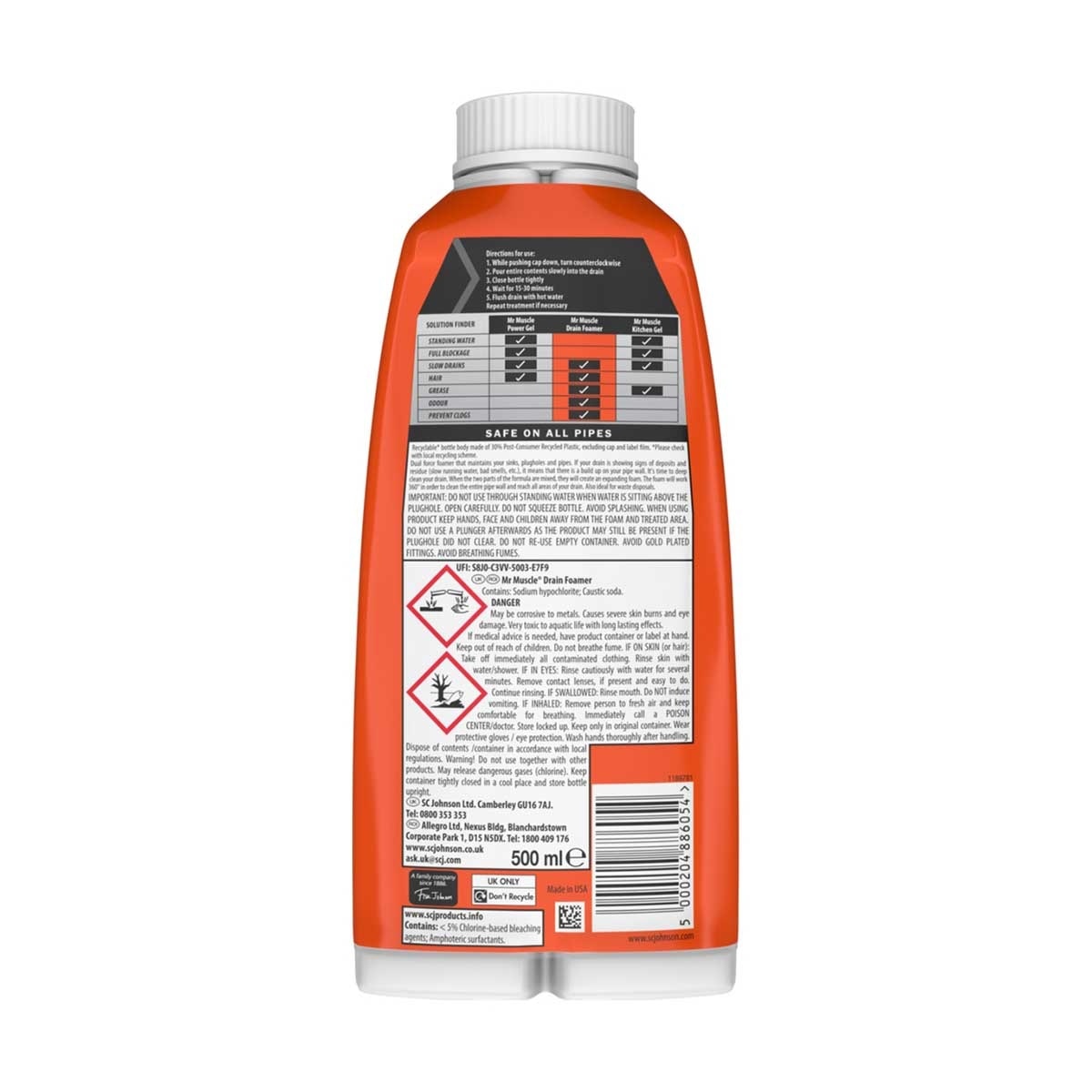 威猛先生 通渠泡沫