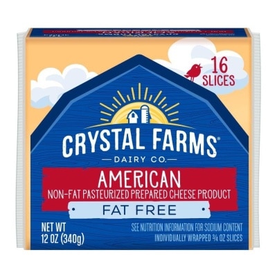 CRYSTAL FARMS Fat Free American Cheese