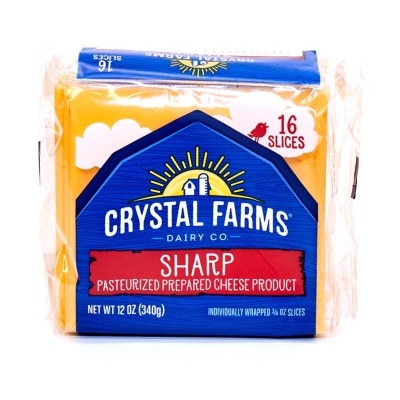 CRYSTAL FARMS Sharp Cheddar American Cheese