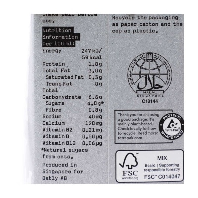 OATLY Barista Oat Drink