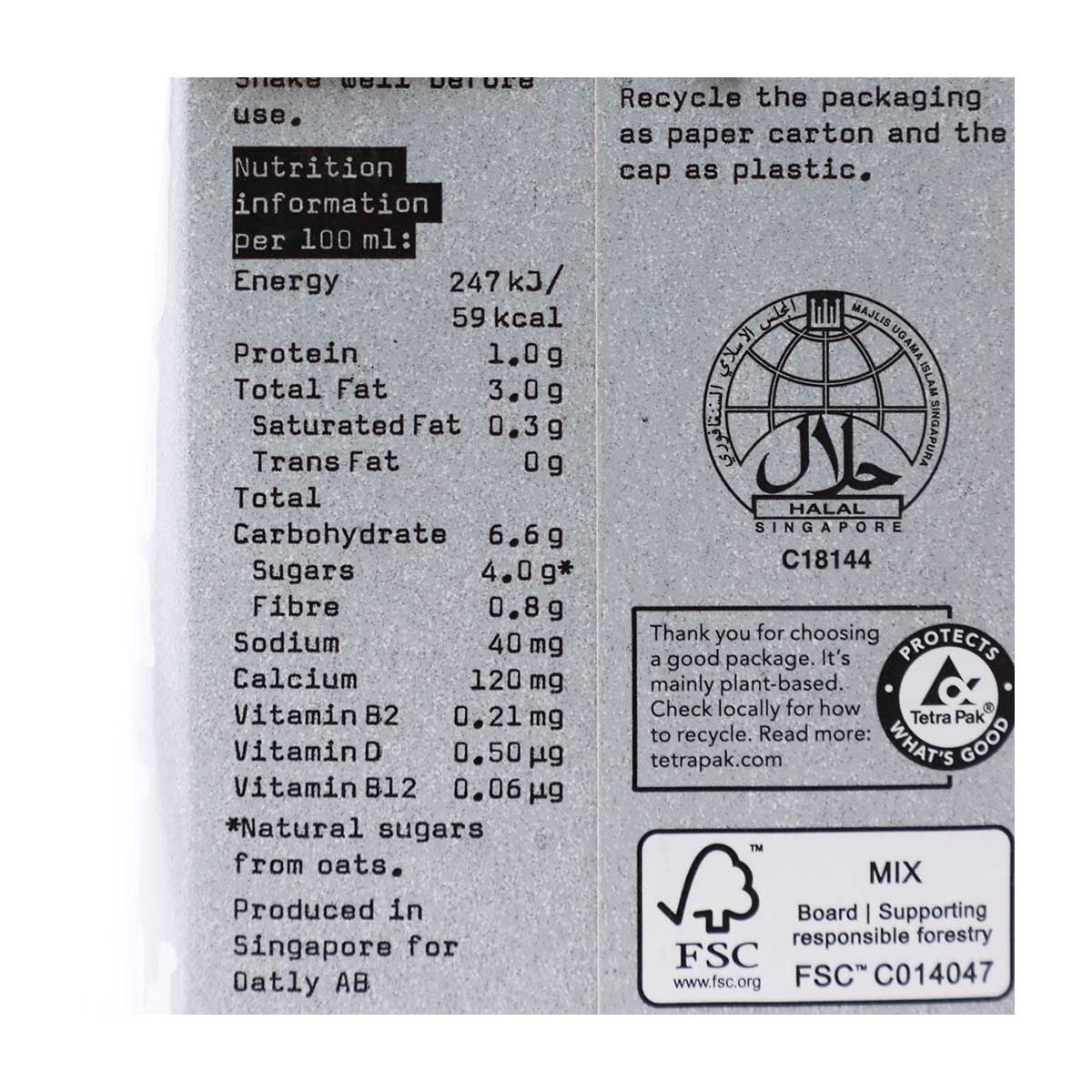 OATLY Barista Oat Drink