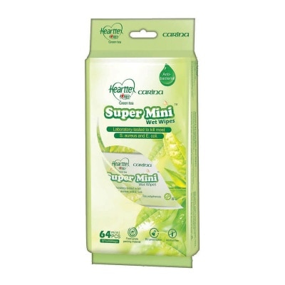 HEARTTEX Green Tea Super Mini Wet Tissue 8's