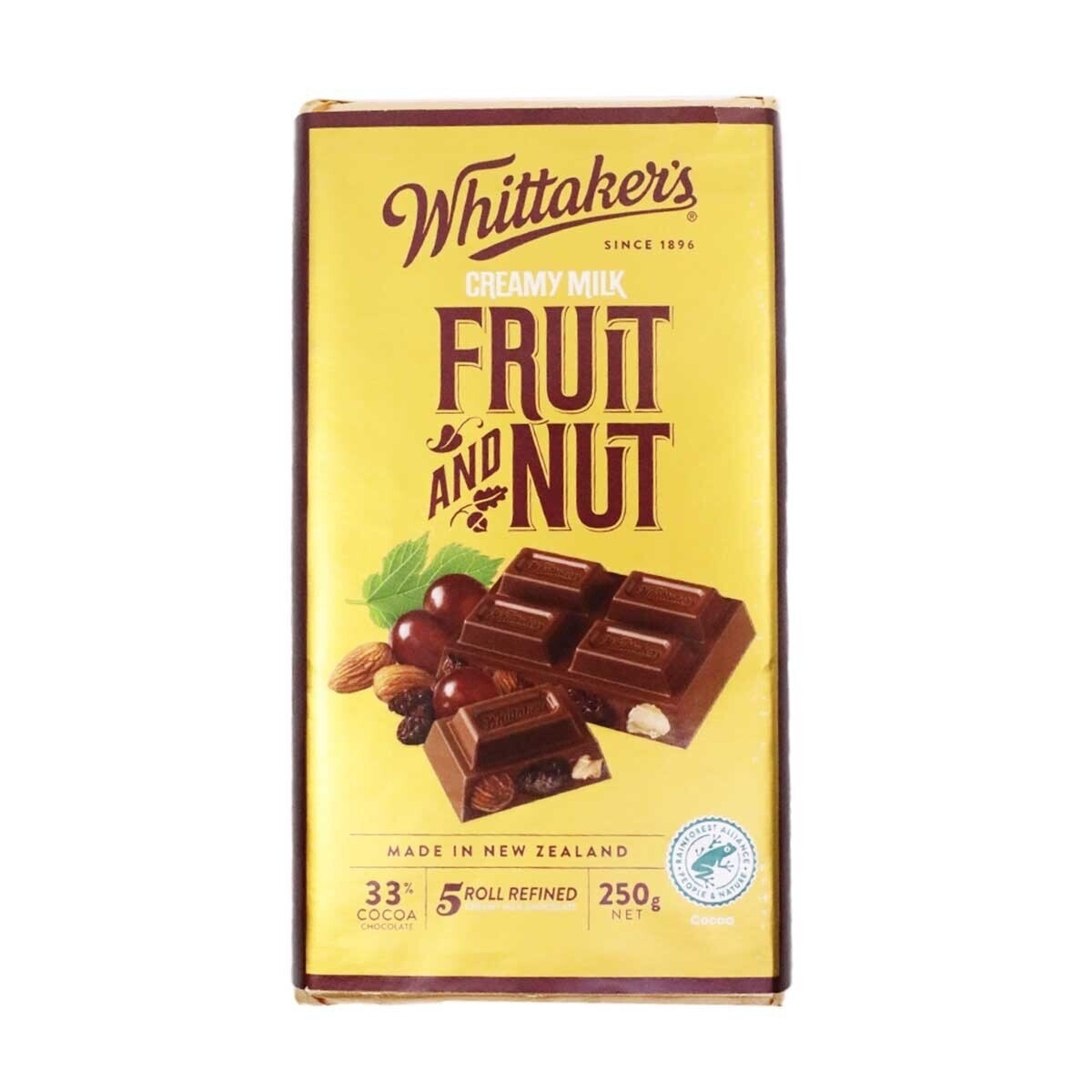 WHITTAKER'S Quality Fruit & Nut Choco Block