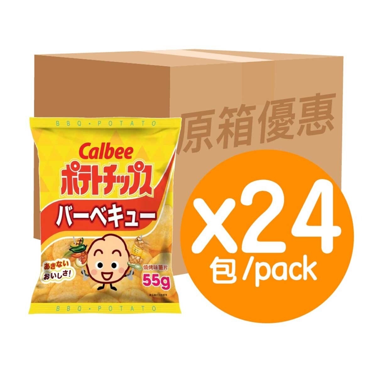 CALBEE Potato Chips (bbq Flavored) Case