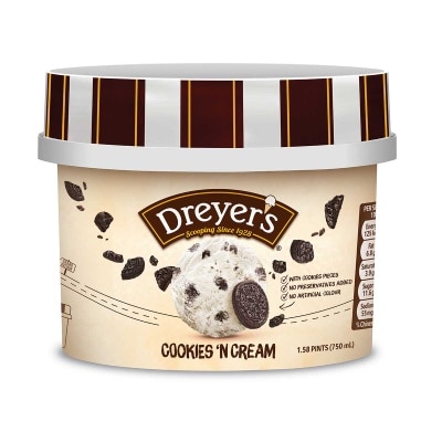 DREYER'S Grand Cookies & Cream Ice Cream