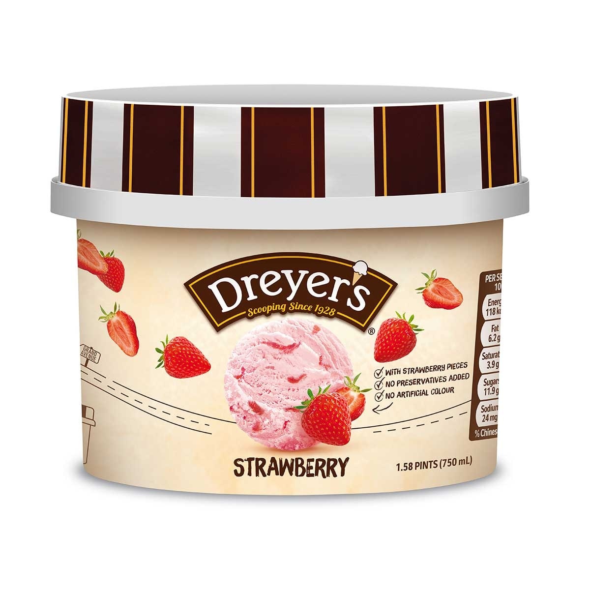 DREYER'S Grand Strawberry Ice Cream [hong Kong](frozen -18°c) (Packaging random pick0