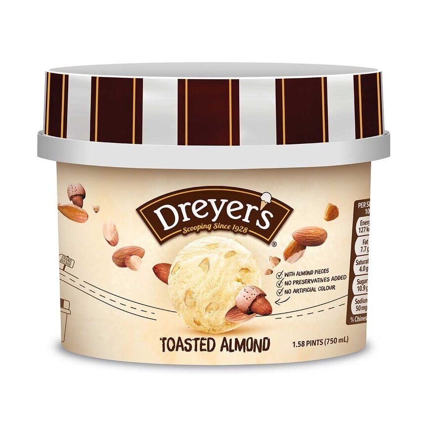 DREYER'S Grand Toasted Almond Ice Cream