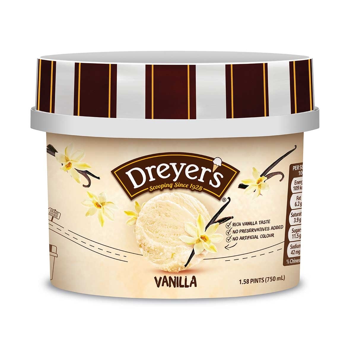 DREYER'S 皇牌雲呢拿味雪糕 [香港](急凍 -18°c) (包裝隨機)