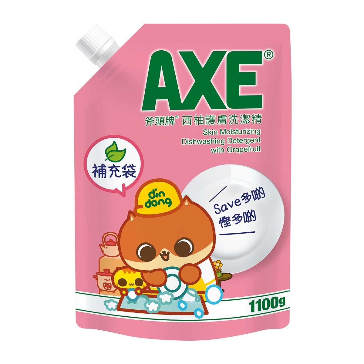 斧頭牌 斧頭牌 西柚 維他命e 護膚洗潔精 補充袋裝 1100克