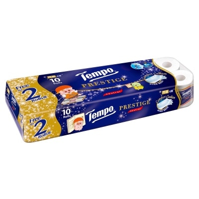 TEMPO Tempo Prestige 4ply Neutral Bathroom Tissue- 6 X 10 Rolls