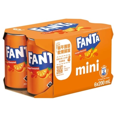 FANTA Orange Flavoured Soda Mini Can (random Pick)