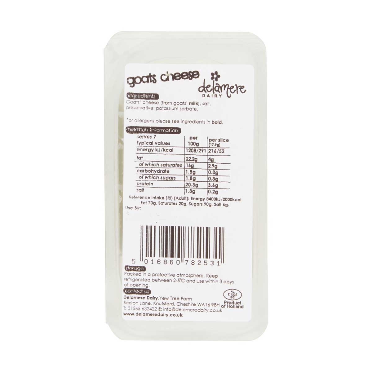 DELAMERE DAIRY 羊奶製芝士 (冷凍 0-4°c)