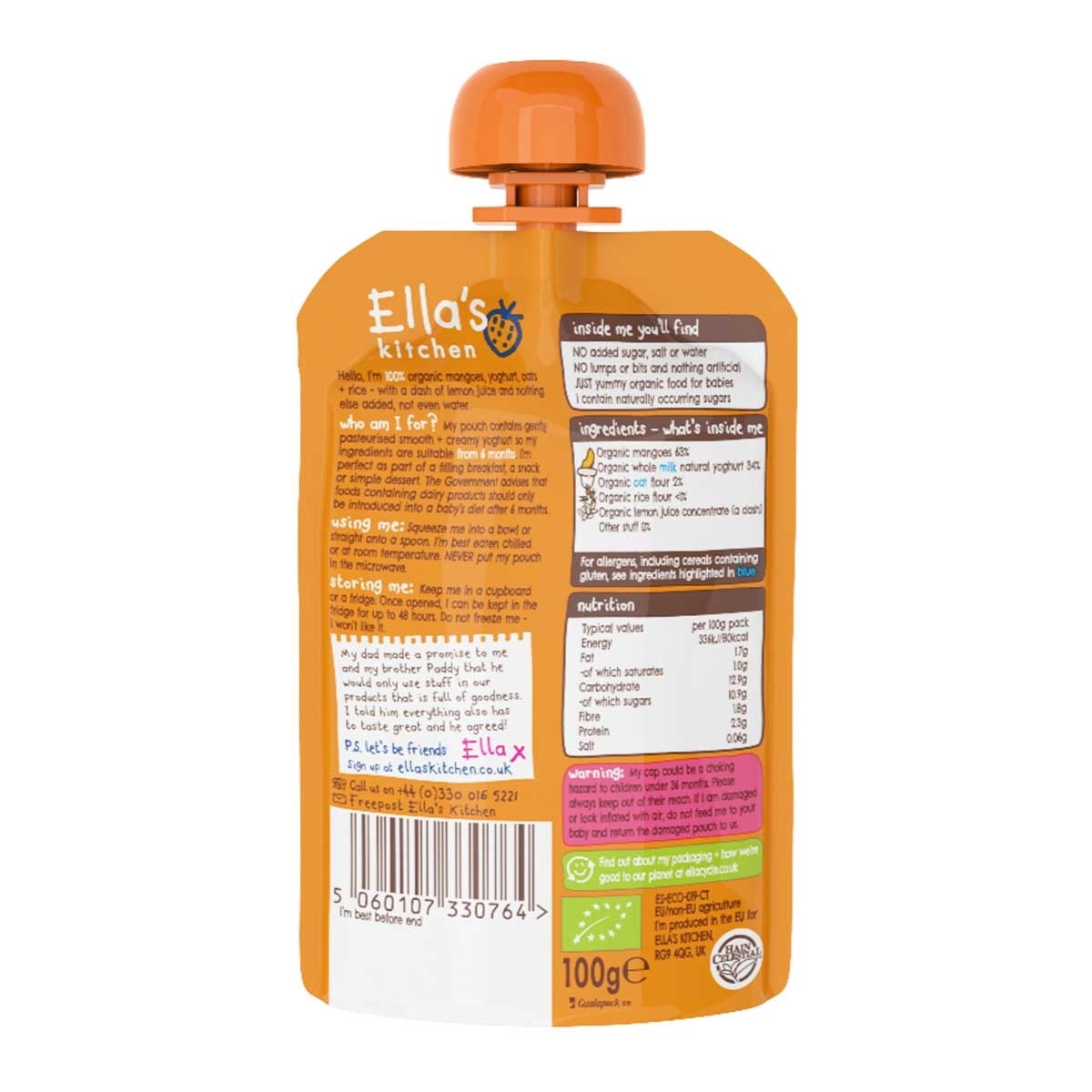 ELLA'S KITCHEN Mango Baby Brekkie 100g