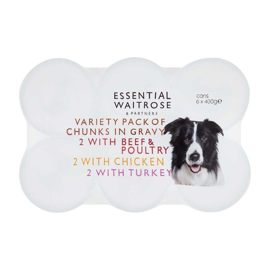 ESSENTIAL WAITROSE Dog Food - Pack Of Chunks In Gravy