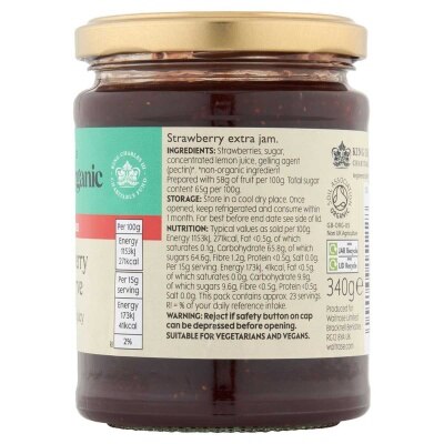 WAITROSE 有機士多啤梨果醬 image