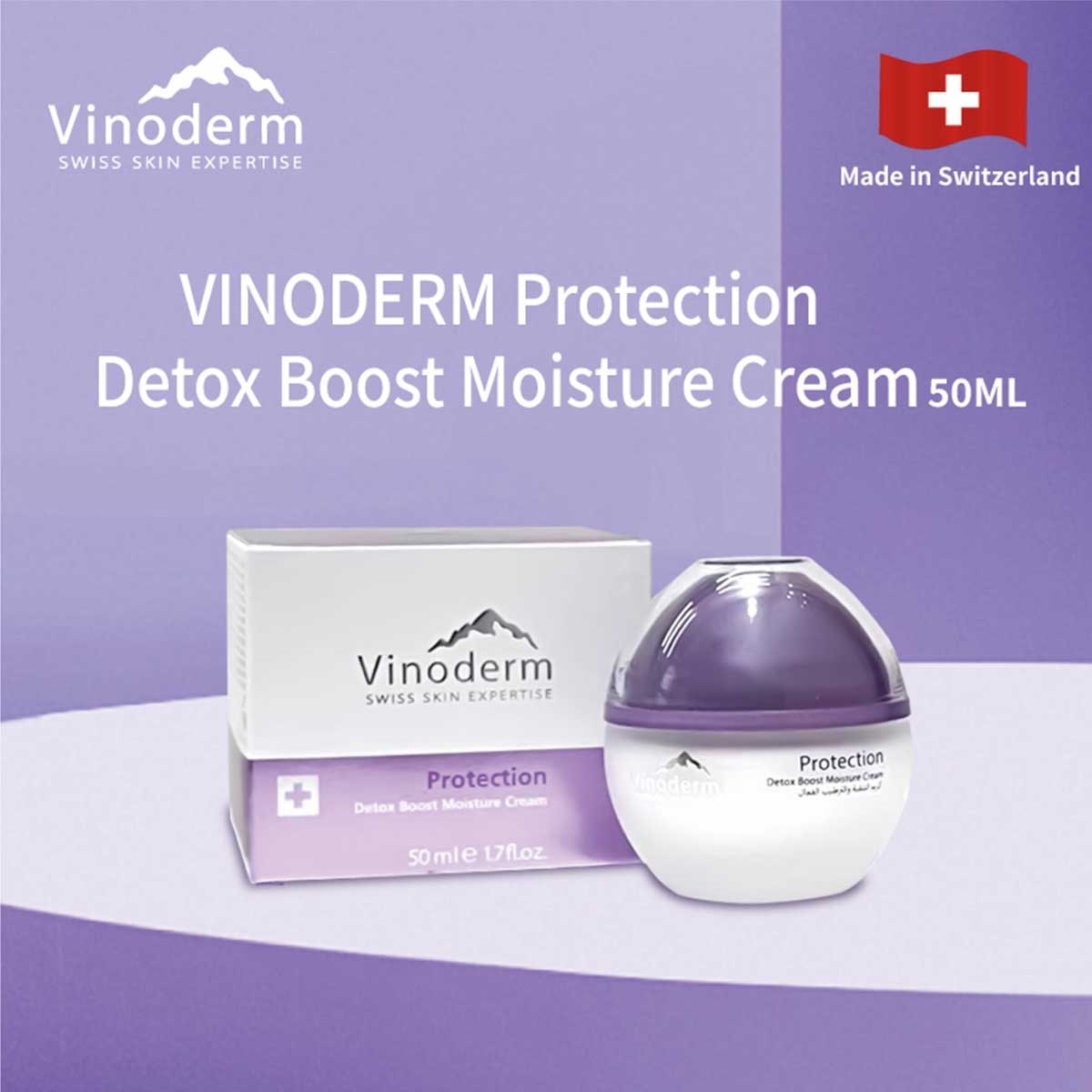VINODERM Protection Detox Moisture Cream 50ml(*supplier Direct. Buy Over $600, Free Delivery)