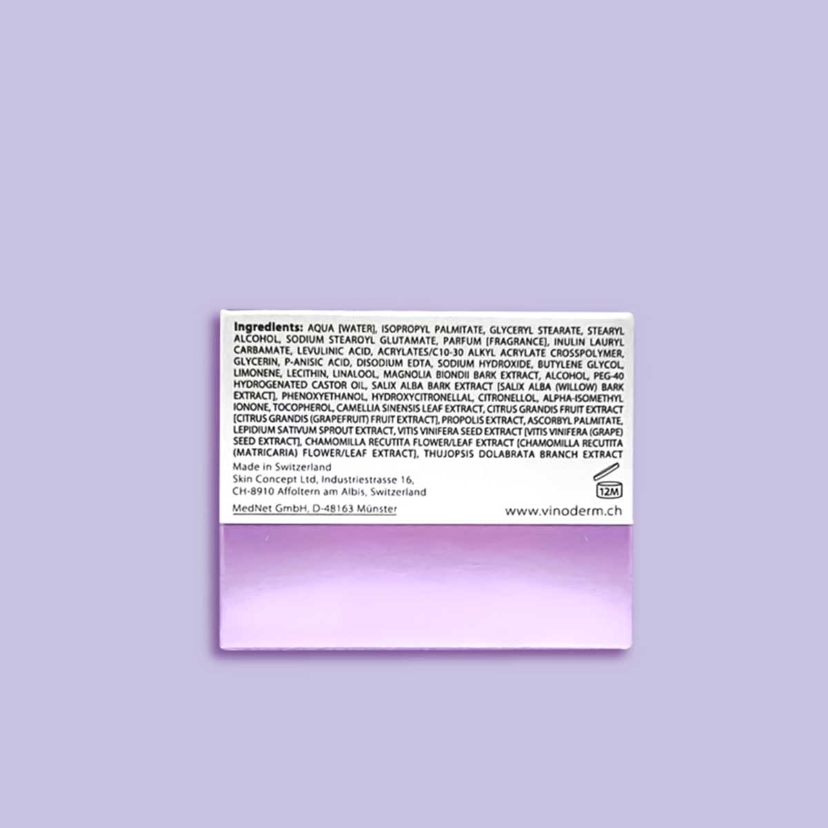 VINODERM Protection Detox Moisture Cream 50ml(*supplier Direct. Buy Over $600, Free Delivery)