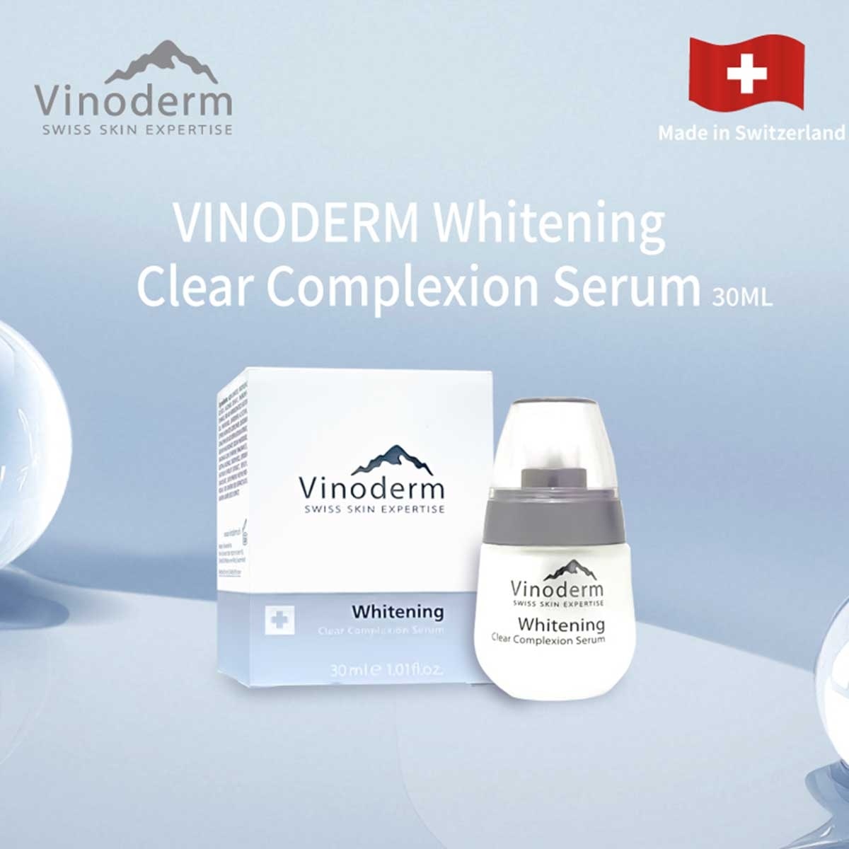 VINODERM Whitening Clear Complexion Serum 30ml(*supplier Direct. Buy Over $600, Free Delivery)