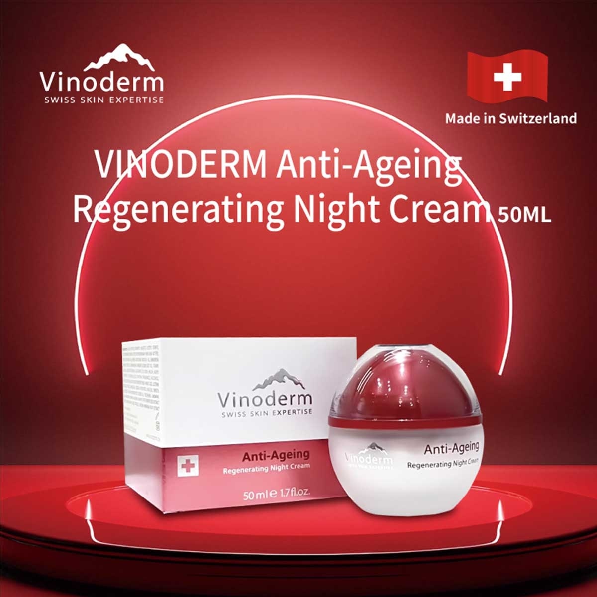 VINODERM Antiaging Regenerating Night Cream 50ml(*supplier Direct. Buy Over $600, Free Delivery)