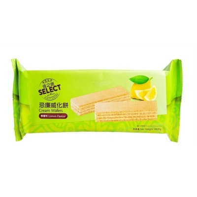 SELECT佳之選 檸檬味忌廉威化餅 (新舊包裝隨機發貨)