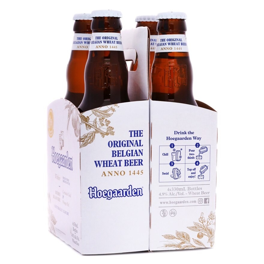 Hoegaarden  白啤酒 細樽4樽裝