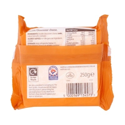WAITROSE Double Gloucester [ Uk](chilled 0-4°c)