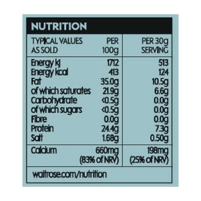 WAITROSE Double Gloucester [ Uk](chilled 0-4°c)