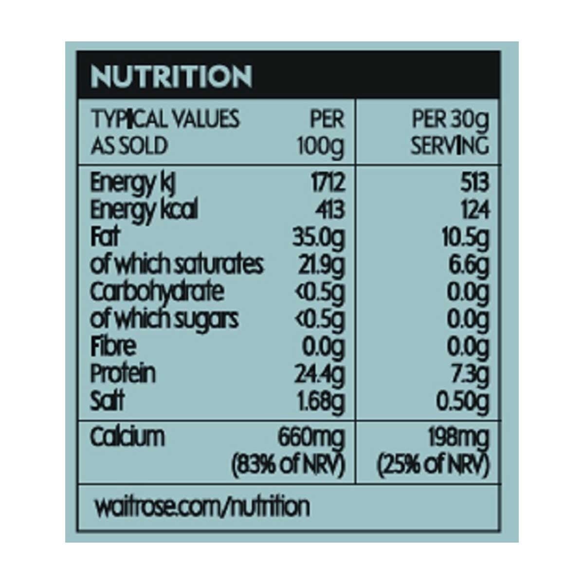 WAITROSE Double Gloucester [ Uk](chilled 0-4°c)