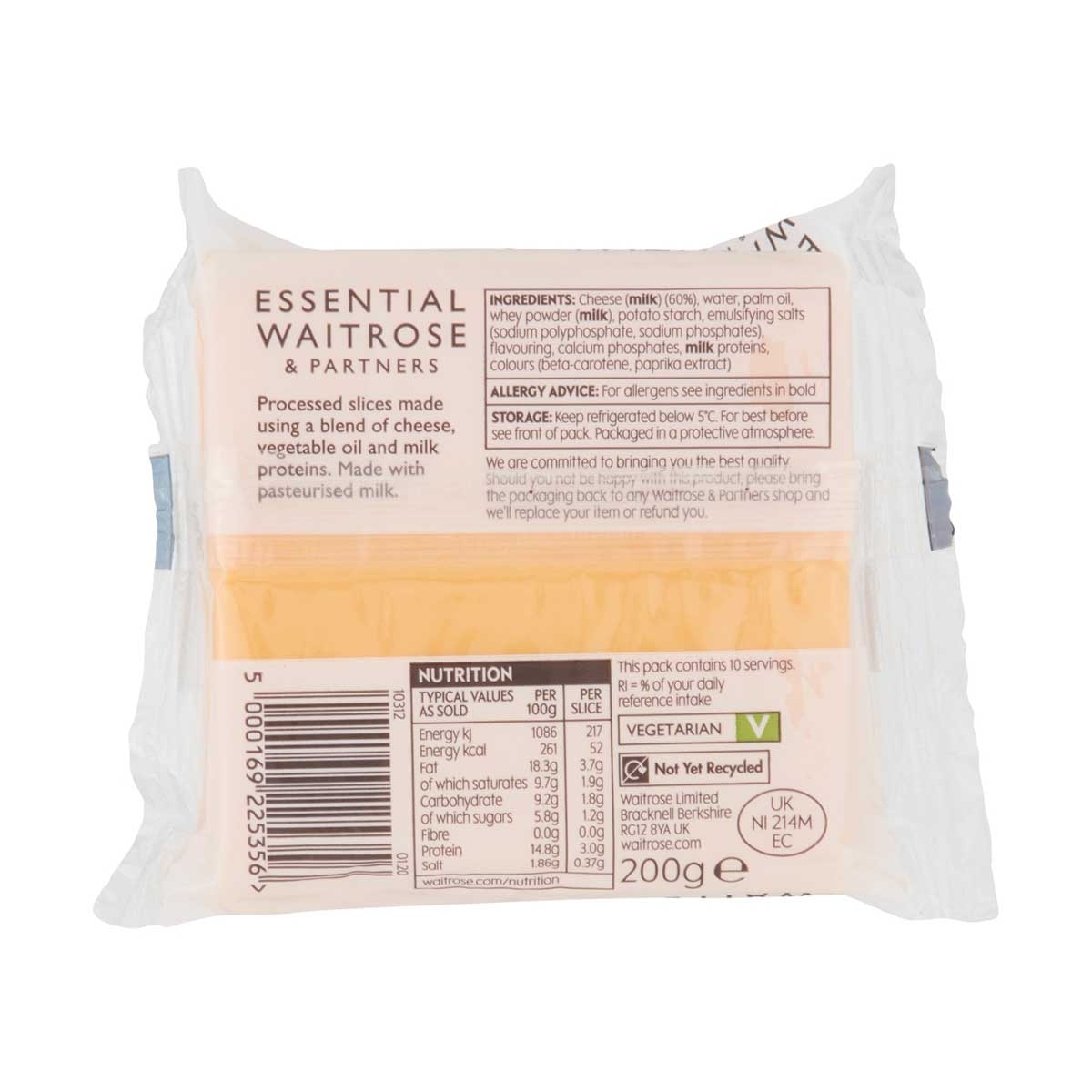WAITROSE Ess 芝士片１０片裝