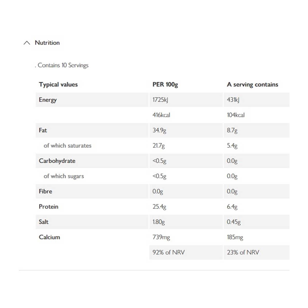 ESSENTIAL WAITROSE 英式特濃車打芝士片１０片裝[英國] (冷凍 0-4°c)