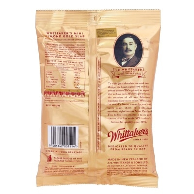 WHITTAKER'S 迷你杏仁朱古力塊袋裝