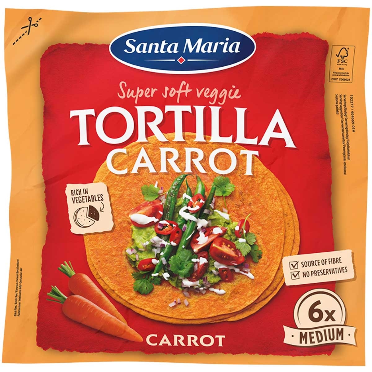 SANTA MARIA Tortilla Carrot Medium