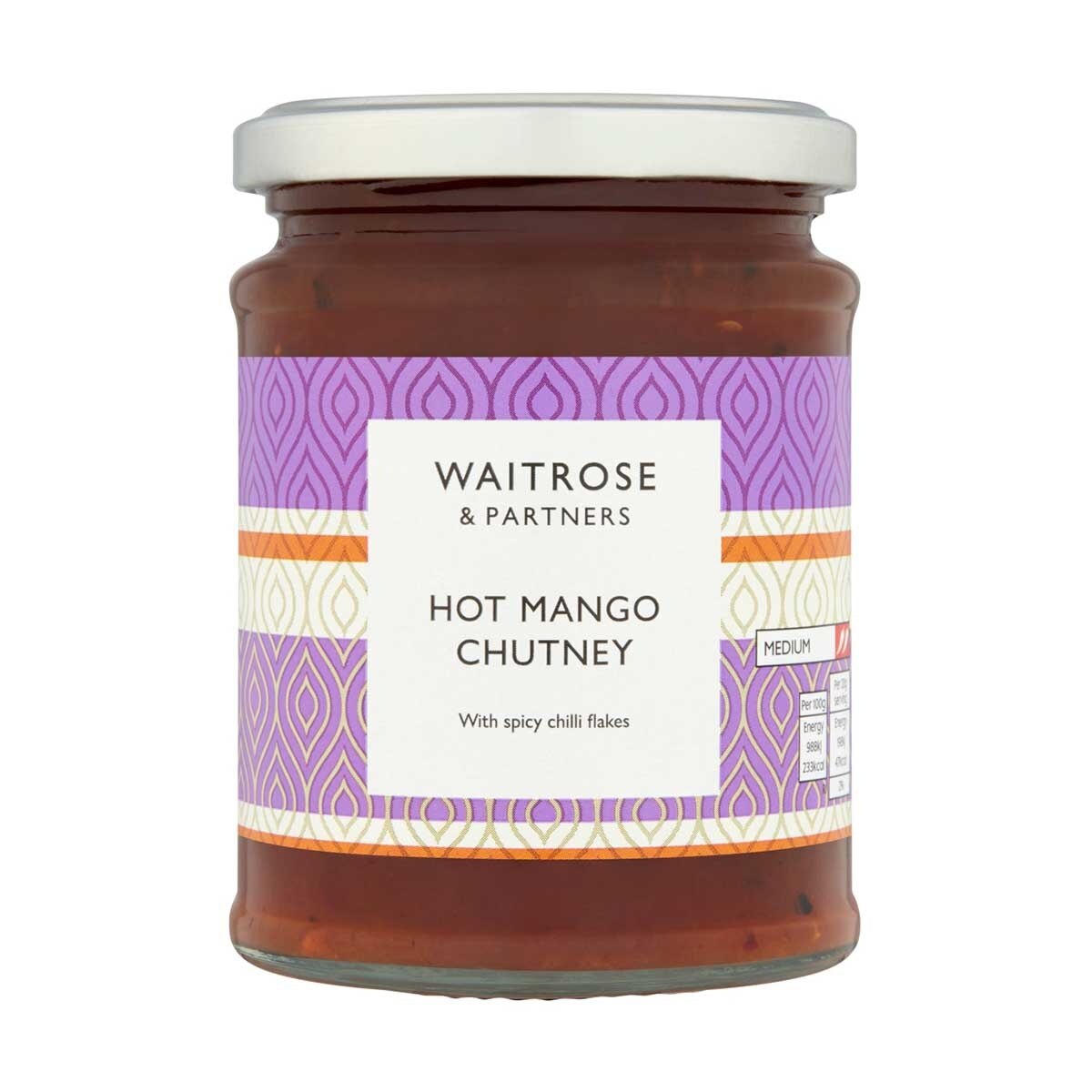 WAITROSE Chutney Hot & Spicy Mango