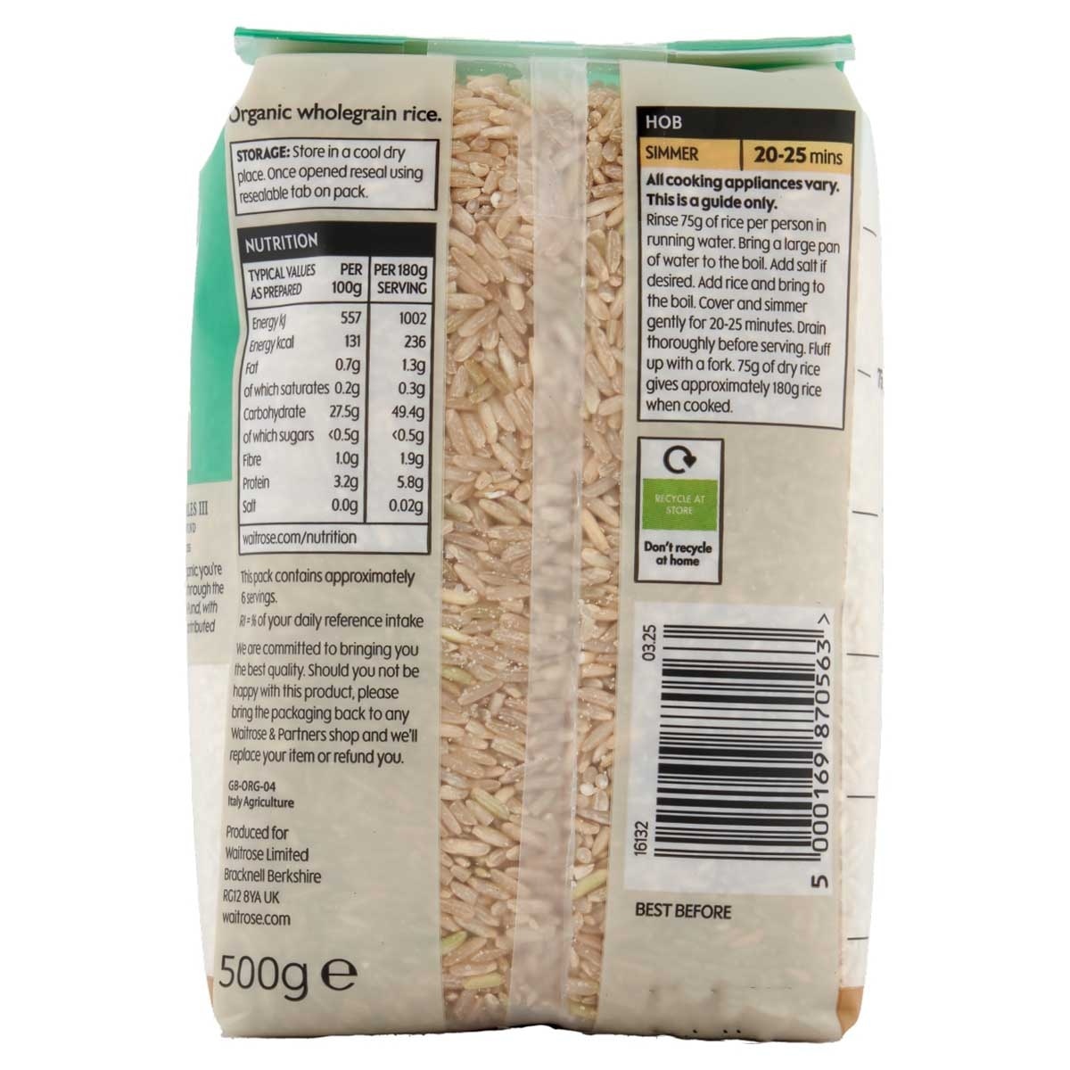 WAITROSE 有機全穀米 image