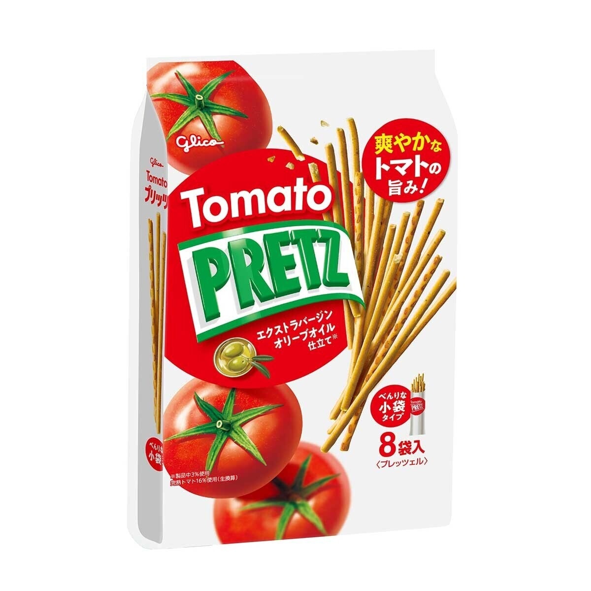 GLICO Glico Pretz Tomato Biscuit Stick 8 Bags 110g