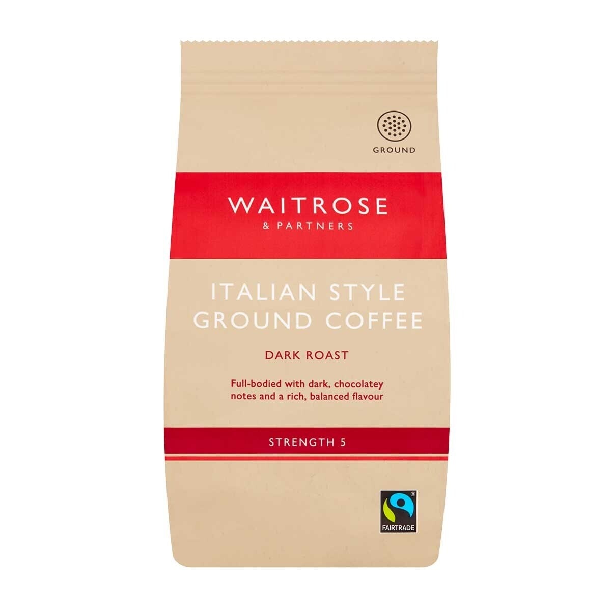 WAITROSE Rich Italian Blended Ground Coffee