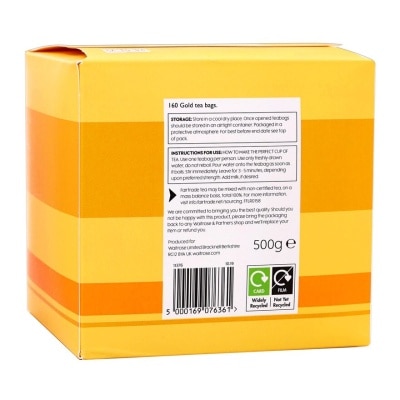 WAITROSE Gold Round Tea Bags 160 Bags