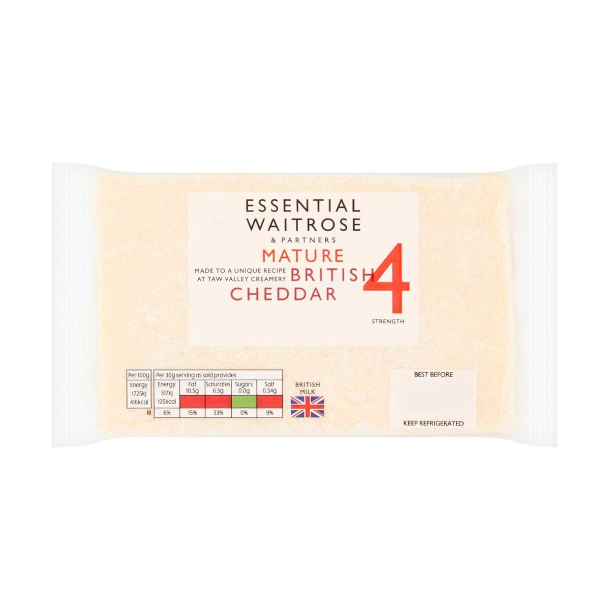 ESSENTIAL WAITROSE Mature British Cheddar S4 [uk](chilled 0-4°c)