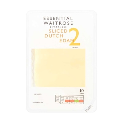 ESSENTIAL WAITROSE Sliced Dutch Edam S2 10's [ Netherlands]((chilled 0-4°c)
