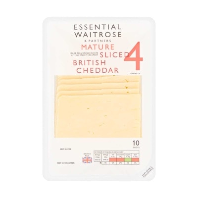 ESSENTIAL WAITROSE 英式濃味車打芝士片１０片裝[英國] (冷凍 0-4°c)